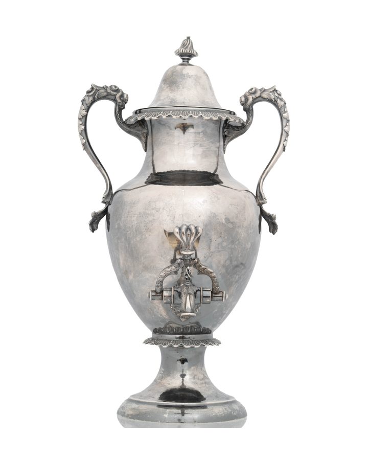 Lot 127: Bailey & Co. Philadelphia Coin Silver Hot Water Urn