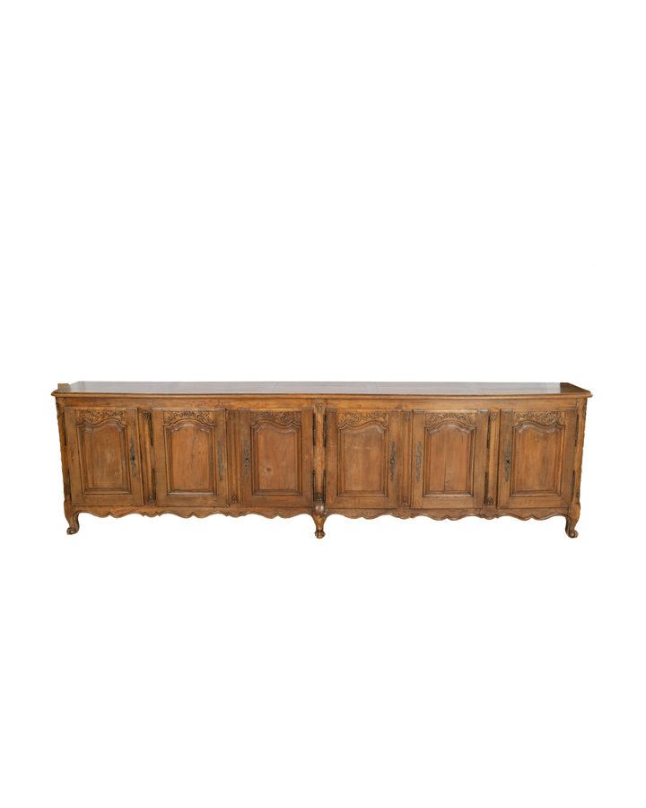 Lot 346: French Carved Fruitwood Sideboard, Late 19th Century